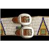 Image 2 : Men's Arapaho Fully Beaded Belt Depicting teepees and crosses.Depicting teepees and crosses.