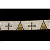 Image 6 : Men's Arapaho Fully Beaded Belt Depicting teepees and crosses.Depicting teepees and crosses.