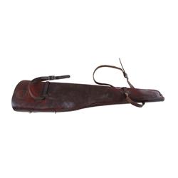 Schoellkoph Co. Brown Leather Rifle Scabbard The famous "Jumbo" brand, stamped by maker, in overall 