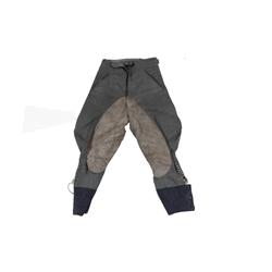 NAZI Officer's Britches Wool field grey and leather, in overall good condition, no visible moth dama