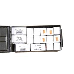 Box Lot of 1900 Rounds 5.7x28 Ammo Consists of 38 boxes of 50 rds each 5.7x28 hollow point ammo made