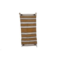 Mexican Striped Rug, Measures 57"x28 1/2".