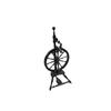 Image 1 : Very Early Pedal Operated Spinning Wheel Black polychrome finish.Black polychrome finish.