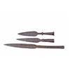 Image 1 : Collection of 3 Colonial Era Lance Heads Hand forged, largest one measures 23" overall, the two smal