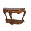 Image 1 : French Provincial Console Table Shell carved, cabriolet, contemporary, measures 56"Lx24"Dx34"H.Shell