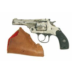 Forehand Arms DA TB Mdl 1901 Cal .38 SN:1141 Double action 5 shot revolver. Nickel finish, blued ham