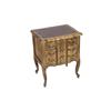 Image 1 : Pair of Oak Night Stands Two drawers with pressed pattern fronts, measures 21"Lx15 1/2"Dx25"H.Two dr