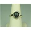 Image 1 : Pleasant 10K Yellow Gold Ladies Ring Set with a center Australian black Opal weighing approx 2.0 car