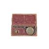 Image 1 : Antique Miners Hand Held Scale In leather case with an American Eagle stamped on top.In leather case