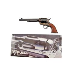 Legacy Sports Puma Westerner SAA Cal .38/.357 SN:E18437, Like new revolver, original box, 7 1/2" bar