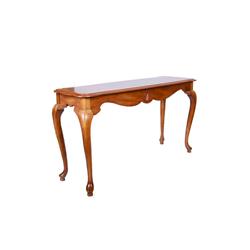Contemporary Sofa Table Queen Anne feet, applique shell carved, measures 47"Lx15"Dx26 1/2"H.Queen An