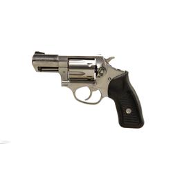Ruger SP100 Cal .357 Mag SN:570-85996 Double action 5 shot pocket revolver. Stainless steel construc