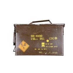 Ammo Can of .223 Ammo Consists of approx 900 rds of .223 FMJ ammo 10 rds to the clip in 150 rnd band