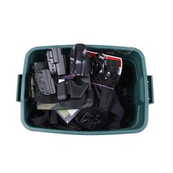 Bonanza Lot of Holsters and More Includes leather, canvas and hard plastic holsters, bags, straps an