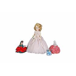 Collection of 4 Dolls Consisting of two Madam Alexander's, a Dutch Girl half doll, and a small Kestn