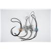 Image 1 : Collection of 4 Men's Bolo Ties Two are made of pewter depicting Kachinas, one is a resin arrow with