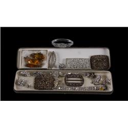 Large Lot of Art Deco Costume Jewelry