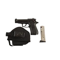 Beretta Mdl 84F Cal .9mm Short SN:E394824 Nice double action semi auto pistol made in Italy. Blued f