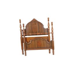 Pair of 1920s Twin Size Poster Bed Frames Includes bed rails.Includes bed rails.