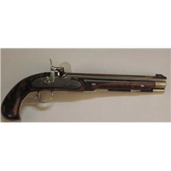 L. Pearson Percussion Pistol Cal .54 SN:NVSN Beautiful hand made black powder percussion pistol. Chr