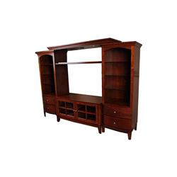 Spectrum Cherry Entertainment Center One switch lighting for easy operation of light fixtures, remov