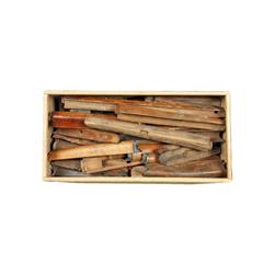 Lot of Wood Shotgun Forearms Mixed lot of wood forearms, most for double barrel shotguns, but some p