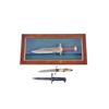 Image 2 : Lot of 3 Knives Including 1 John Wayne Commemorative knife in a shadowbox, 1 small Wadsworth & Sons 