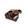 Image 1 : Trunk Full of Clothes Cowboy type plus a reproduction Indian dress, hand embroidered pillow which ap