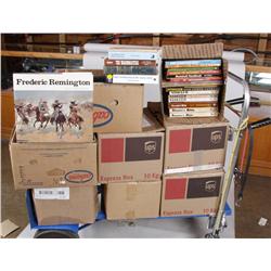 Seven Boxes of Books Including firearms, reloading, gunsmithing, cars, history, law, and many others