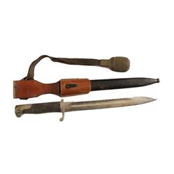 German WWII Compass Has signal mirror and leather belt hanger, marked Busch - Ratheno trademark, nea