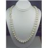 Image 1 : Pleasant Ladies 18" Strand of Round Pearls Averaging 7.00mm in diameter. Retail: $999.00Averaging 7.