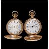 Image 1 : Collection of 2 Elgin Pocket Watches Hunter cased, rolled gold, both appear to be in non-working con