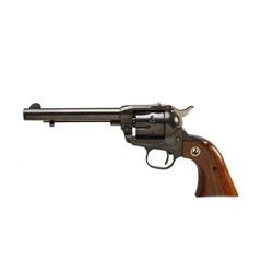 Ruger Single Six Cal .22LR SN:137770 Single action 6 shot revolver. Blued finish, smooth wood grips 