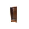 Image 1 : Contemporary Oak Veneer Rifle Cabinet 6 rifle capacity, sliding glass front, one locking drawer on b