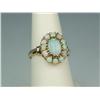 Image 1 : Elegant 14K YG Ladies Antique Design Ring Set with over 3.00 carats in fine Australian Opal. Retail:
