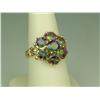 Image 2 : Dazzling 10K Yellow Gold Ladies Ring Set with 7 round mystic topaz weighing approx. 3.00 carats. Ret