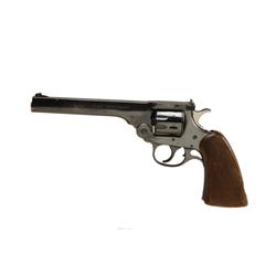H&R Sportsman Cal .22LR SN:D23163 Double action, 9 shot, top break, target revolver. Blued 6" full r