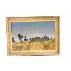 Original Oil on Canvas Signed Bernard Signed lower right hand corner, depicting a landscape scene wi