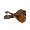 Image 1 : Antique Italian Pot-Belly Type Mandolin Over 100 years old with original cloth canvas carry case.Ove