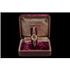 Image 1 : Ladies Hampden Wristwatch 14K gold case, in original box, needs battery.14K gold case, in original b