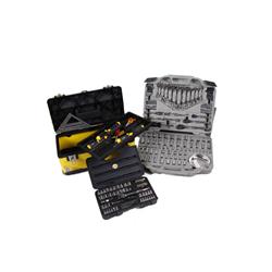 Stanley Tool Box Includes a 7 piece set of Stanley screwdrivers, an Ace socket set, a speed square a