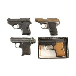 Lot of 4 .25auto Pocket Pistols SN:ED72918/50378/G68704/151998 Consists of: 1 - Titan 25, FIE, Italy
