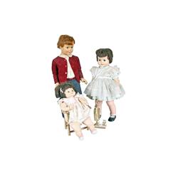 Collection of 3 Vinyl Dolls Including 1 "Ideal Paddy Play Pal" boy, and 2 girl dolls.Including 1 "Id