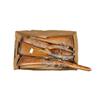 Lot of 9 Wood Shotgun Stocks Consists of stocks for early double barrel shotguns made in Belgium or 