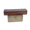 Hand Made Rifle Box and Wood Military Box Wood rectangular box with cutouts inside for a rifle. Look