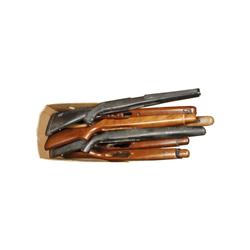 Lot of 9 Rifle Stocks Nice lot of new and used rifle stocks, most in good condition with butt pads/p