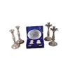Collection of 5 Items Consisting of 2 sterling weighted candlesticks by Frank Whiting Co.; 2 other m