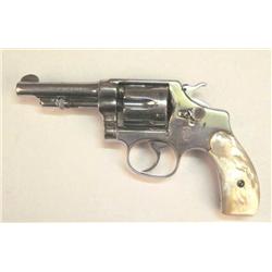 Smith & Wesson Hand Ejector Cal .32 SN:128060 		3 1/4" BBL, re-nickel plated, old original to pre-wa