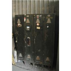 Metal 4 Section Lockers