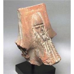 78: A Greek Painted Terracotta Antefix